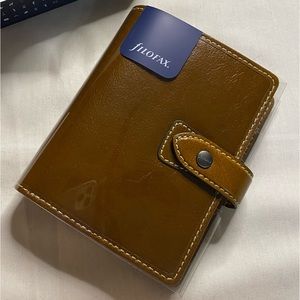 Brand New • Filofax Malden Leather Pocket A7 Planner • Ochre • w/ inserts & pen